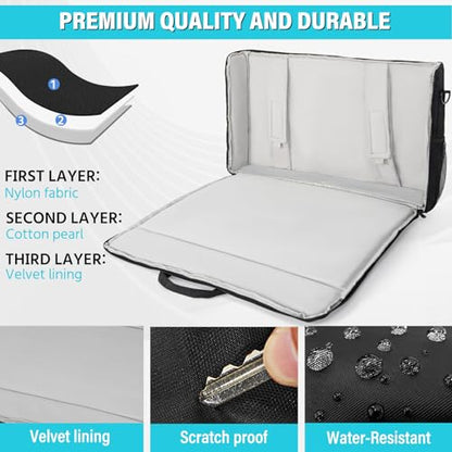 AKOZLIN LCD Screens/TVs Transport Tote Bag for 27" - 32" Displays Padded Monitor Carrying Travel Case (NOT FOR IMAC) With Shoulder Strap Accessories Pocket - size: For 27"- 32" Screen