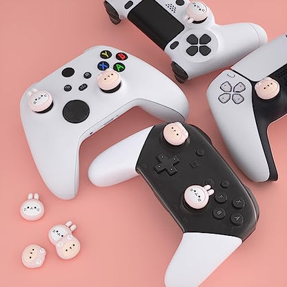 PlayVital Thumb Grip Caps for Xbox Series S/X, Xbox One, Elite Series 2 Controller, Cute Joystick Caps for ps5/EDGE/ps4, Thumbstick Cover for Switch 2 Pro/Switch Pro - Cosplaying Kitten & Puppy - color: Cosplaying Kitten & Puppy