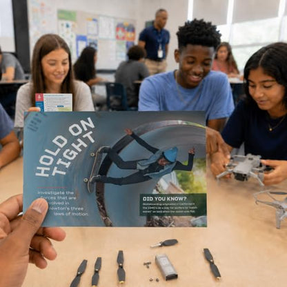 STEM Activity Cards Ages 12+ | 100 Cards for Classroom Activities | Over 150 Hours of Hands-On Science Exploration | Teacher Must-Haves | Free Bonus Resources - style: Ages 12+