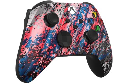 Custom Controllerzz Wireless Controller for Microsoft Xbox Series X/S & Xbox One - Custom Soft Touch Feel - Custom Series X/S Controller (X/S Glacier Burn) - color: X/S Glacier Burn
