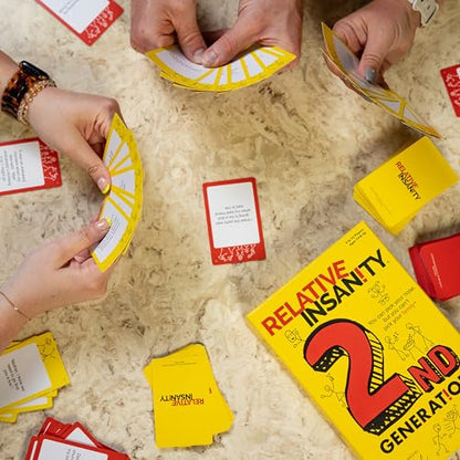 Relative Insanity by Jeff Foxworthy - Multi-Player Card Games for Family Night, Ages 14+ - style: 2nd Gen