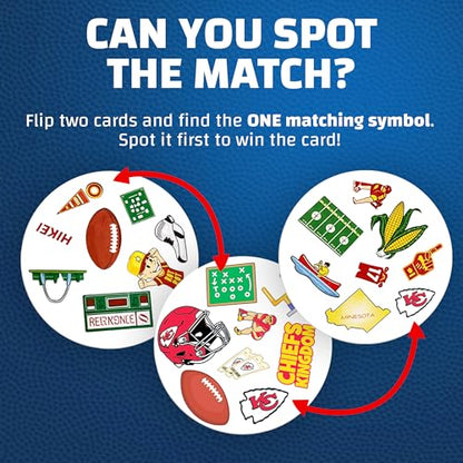 MasterPieces Game Day - NFL Kansas City Chiefs Spot It Game for Kids, Adults, and Family - style: Kansas City Chiefs