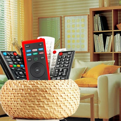 Case for Vizio TV Remote, Cover Compatible with Vizio Smart TV Remote Control XRT136 / XRT140 Silicon Universal Sleeve Skin Red - color: Non-Glow Red
