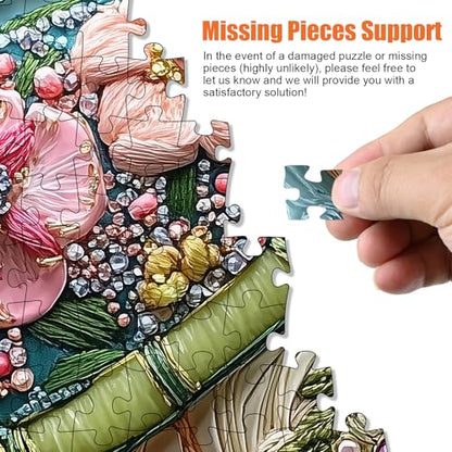 Sea Turtle Puzzles for Adults 500 Pieces, 18.1"x18.1" | Flower Sea Animal Jigsaw Puzzle, Letters on Back, Reference Poster Included, Family Challenging Funny Perfect for Game Nights - color: Sea Turtle