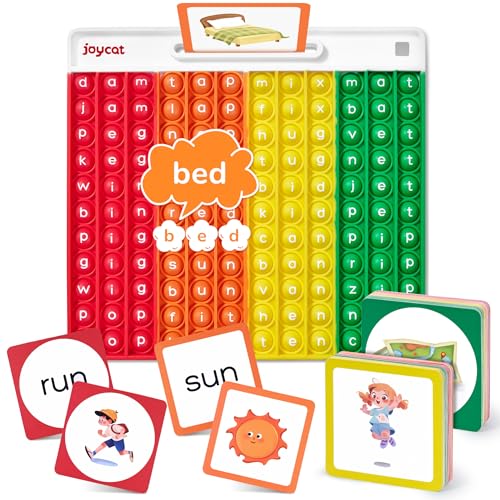 CVC Word Games,Learn to Read in Weeks,Multisensory Reading & Phonics Game Ideal for Pre Kinderarten to 1st Grade-Homeschool Supplies-with 88 CVC Cards | Multisensory phonics activity for reading centers, small groups and homeschool