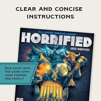 Ravensburger Horrified Games - Greek Monsters - Strategy Board Game - Boost Critical Thinking & Teamwork - Cooperative Gameplay - Unique Monster Challenges - 1 to 5 Players - Adults & Kids 10+