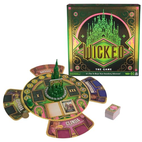 Spin Master Games Wicked The Movie Cooperative Family Game | Based On The New Movie, Work Together To Defeat The Wizard, Fun For Family Game Night, Kids Game, For 2-4 Players, Ages 10+ - style: Wicked Board Game