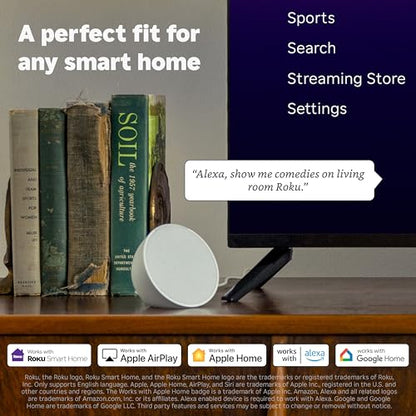 Roku Streaming Stick 4K with Voice Remote - HDR10+ & Dolby Vision | Compact 4K Streaming Device for TV with Roku Voice Remote & Long-Range Wi-Fi - Free & Live Local News, Sports - style: 4K + Dolby Vision