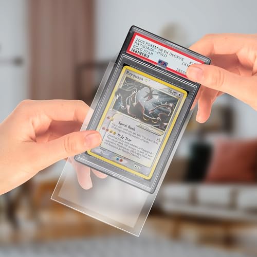 EVORETRO PSA Graded Resealable Sleeves - Premium Acid-Free Card Protection, Archival-Safe, Crystal Clear, Dustproof, Scratch Resistant - 100 Pack for Collectors - size: PSA Graded Resealable Sleeves (Pack of 100)