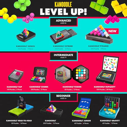 Educational Insights Kanoodle Extreme (Pack of 10) - 3D Brain Teaser Puzzles, Single Player Brain Game, Handheld Travel Games for Kids, Logic Puzzle Games and Gifts for Kids, Teens & Adults Ages 8+ - style: Party Pack of 10