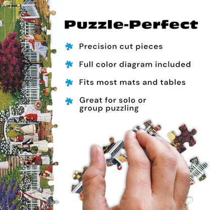 Buffalo Games - Charles Wysocki Love - 1000 Piece Jigsaw Puzzle for Adults | Silver Select, Art by Charles Wysocki, Recycled Board, Finished Size 27 x 20 in, Includes Poster, Frameable Art, Giftable