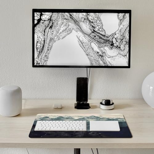 Gaming Mouse Pad, Mountain Fog Mouse Pad Large Extended Computer Mouse Mat Keyboard Full Desk Mousepad for Gaming, Office, Home 11.8x23.6 Inch - color: style-1, size: 11.8 x23.6-Inch