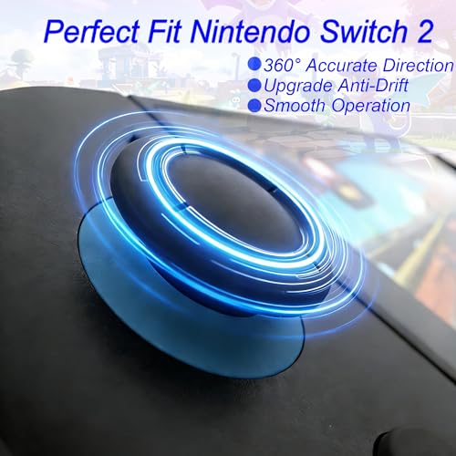 ZELHYDRO 4 Pack Joycon Joystick Replacement for Nintendo Switch 2, Analog Joystick Joycon 2 Thumb Sticks with Thumbstick Grips, Screws