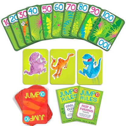 Melon Rind Jump 10, Math Game for Kids Learning Multiples of 10, Lively, Fun Card Game, Quick Activity for Boosting Math Confidence, Screenless Fun, Ages 6+ - style: Multiples of 10