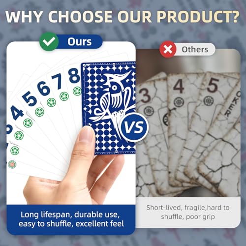 Mahjong Playing Cards Set | American Mahjong Card Game for Beginners & Travel | Includes 166 Cards, Colorful Chips, Dice | Portable Easy-to-Learn Mahjong for Family & Party Games - style: Mahjong Playing Cards Set