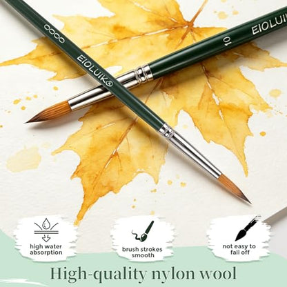 Detail Paint Brushes 14 Pcs Miniature Exact Size for Every Detail | Full Miniature Paint Brushes, Precision Detail Paint Brushes, Small Paint Brush Fine Detailing Art Acrylic Oil Models