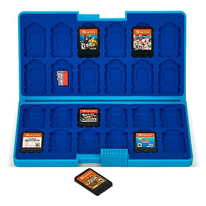 PowerA Game Card Case XL for Nintendo Switch / Switch 2 / Switch Lite / OLED Model - Master Sword Defense - color: Master Sword Defense