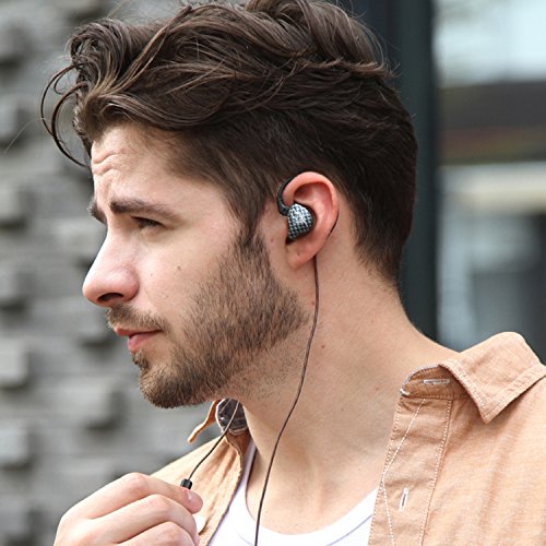 KZ ZST Pro Dynamic Hybrid Dual Driver in-Ear Headphones (Black Without Mic)