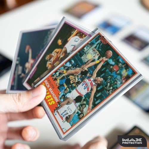 Max Protection 35pt Top Loaders for Cards - Premium 3x4 Inch Trading Card Toploaders - Protect Your Baseball and Sports Cards with These Crystal Clear Hard Plastic Sleeves Protectors (100 Toploaders) - size: 100 Toploaders