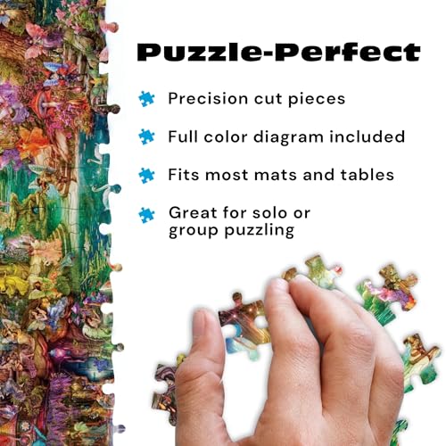 Buffalo Games - Aimee Stewart The Butterfly Ball 1000 Piece Jigsaw Puzzle, Made in USA, Premium Recycled Board, Reference Diagram - color: The Butterfly Ball