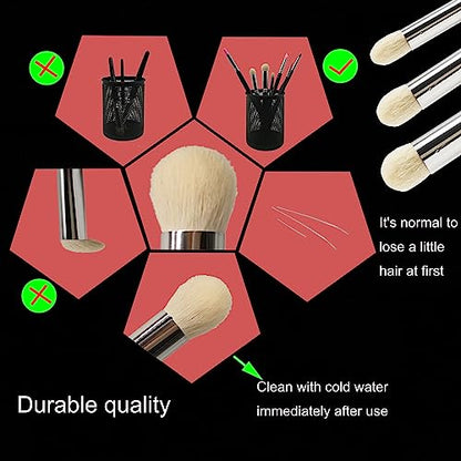 Sdanart 10 PCS Miniature Paint Brushes Drybrush Set,Detail Paint Brushes | Hobby Dry Paint Brush, Advanced Model Paint Brush for Tabletop Wargames Miniature Acrylic Watercolor Oil Painting，40k