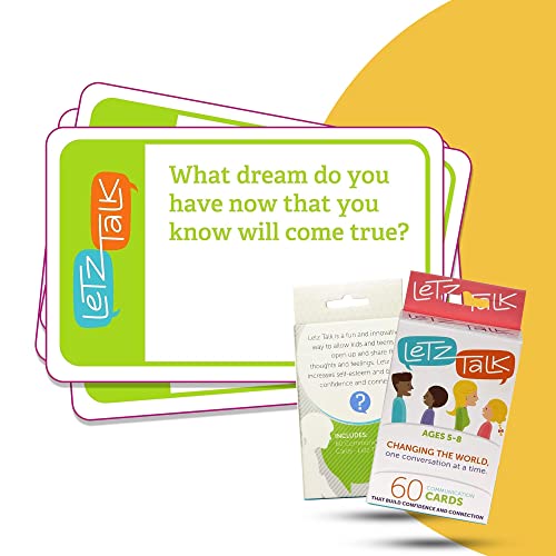 Conversation Cards for Kids Age 5-8 - Communication Cards to Build Confidence & Emotional Intelligence - Family Conversation Game for Kids & Adults, Therapy Tool - Stocking Stuffer - color: Ages 5-8