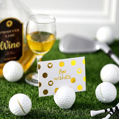 Leinuosen 24 Pcs Resin Golf Base Centerpieces Place Card Holder Golf Ball Shaped Table Number Holder Name Place Photo Stand for Office Menu Events Wedding Party - style: Golf Ball