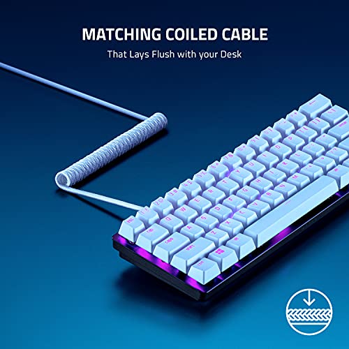 Razer Doubleshot PBT Keycap + BlackWidow V3 Mini HyperSpeed 65% Wireless Mechanical Gaming Keyboard: Yellow Mechanical Switches Linear & Silent - Phantom Pudding Keycaps - color: Yellow Switches - Linear & Silent, size: BlackWidow V3 Mini - Phantom Editio