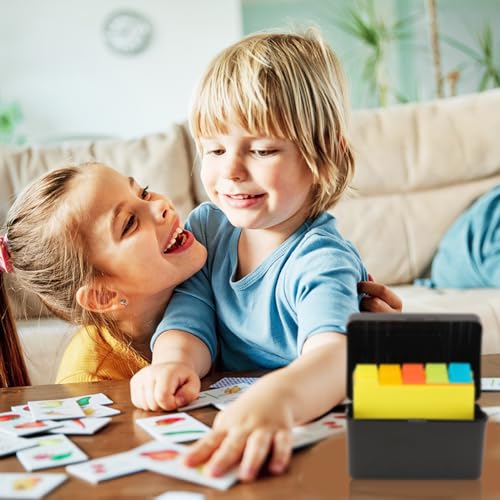 H4D Index Card Holder 4x6 Inches with 25 Plastic Dividers, Black - color: Black, size: 4x6 inch