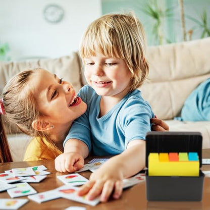 H4D Index Card Holder 4x6 Inches with 25 Plastic Dividers, Black - color: Black, size: 4x6 inch