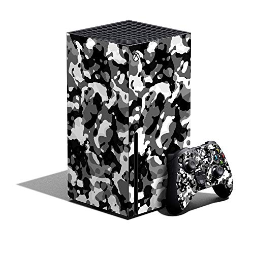 MightySkins Skin Compatible with Xbox Series X Bundle - Black Modern Camo | Protective, Durable, and Unique Vinyl Decal wrap Cover | Easy to Apply, Remove, and Change Styles | Made in The USA - color: Black Modern Camo