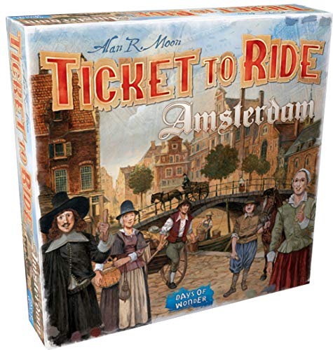 Asmodee Ticket to Ride Amsterdam Board Game - Train Route-Building Strategy Game, Fun Family Game for Kids & Adults, Ages 8+, 2-4 Players, 10-15 Minute Playtime - style: Amsterdam