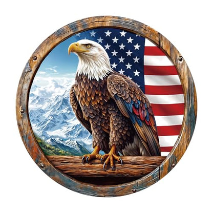 1000 Piece Puzzle for Adult, Bald Eagle Round Jigsaw Puzzle-26.6 in | Jigsaw Puzzle 1000 Pieces, Impossible Challenging Fun Puzzle for Adult, Unique Difficulty Jigsaw Puzzle for Birthday Gift - color: Bald Eagle