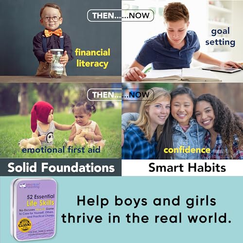 Mind Brain Emotion 52 Essential Life Skills: No-Excuses Game to Teach Kids, Teens & Adults How to Care for Self & Chores, Practical Solution for Responsible Boys, Confident Girls, Happy Family - style: Life Skills