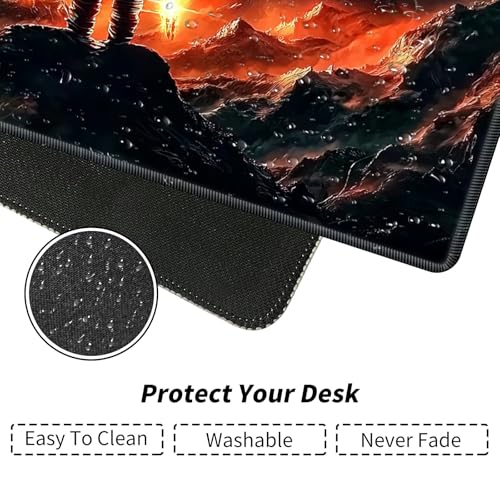 American Flag and Astronaut for MTG & TCG Playmat Mouse Pad,BFDHGQZC 24" x 14" Game Mat for MTG/RPG/CCG Trading Card Game Playmats Table Mat Perfect for Card Games Video Games Computer Office - color: American Flag and Astronaut
