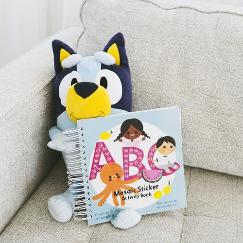 Mosaic Sticker Art 3000+ Kids Craft Kit by Cupkin, Fun Sticker by Number Activity Book, Road Trip Essentials, 52 Pages with Jewel & Foam Stickers, ABC Mosaics Art Craft Kit for Boys & Girls - color: Abc Mosaic