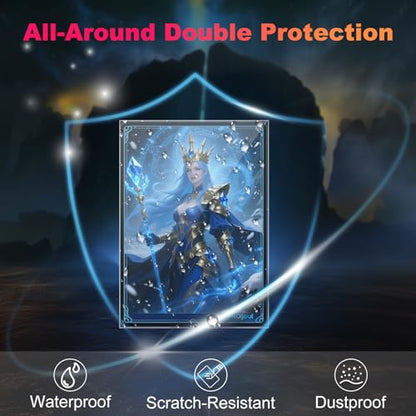300 Pack Card Sleeves Clear, Perfect Fit Inner Sleeves Ideal for Double-sleeving, Trading Card Sleeve Compatible with MTG, PKM, TCG and Gaming Cards (60 Microns) - size: 300 Pack