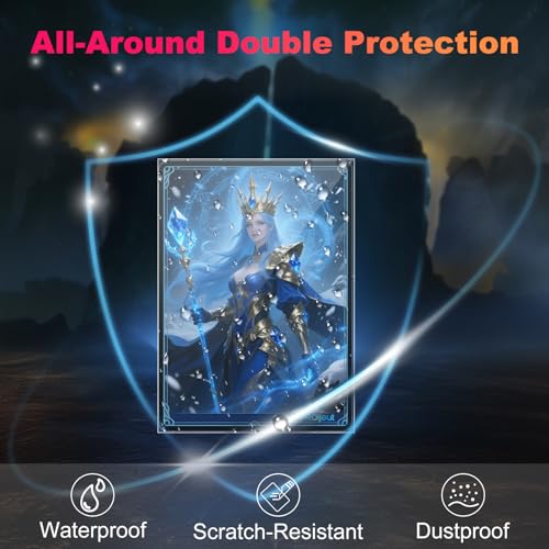 600 Pack Card Sleeves Clear, Perfect Fit Inner Sleeves Ideal for Double-sleeving, Trading Card Sleeve Compatible with MTG, PKM, TCG and Gaming Cards (60 Microns) - size: 600 Pack
