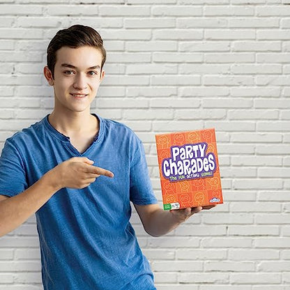 Outset Media- Party Charades Game - Family-Friendly Fun with 500 Charades Cards and Timer - Group Game Night Essential, Ages 10 and up, Amazon Exclusive