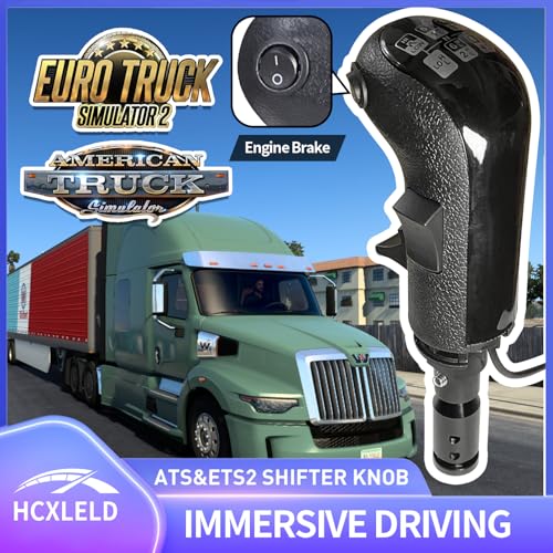 HCXLELD USB Shifter Knob for ATS & ETS2 PC For Logitech G29 G920 G923 Driving Force Shifter Thrustmaster Th8a Th8s Fanatec SQ PXN A7 and other DIY shifter