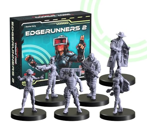Monster Fight Club Cyberpunk Red Combat Zone Miniatures: Edgerunners 2 Starter Gang - style: Edgerunners 2