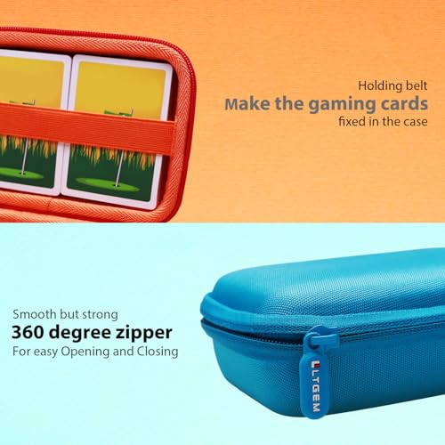 L LTGEM 300+ Card Game Case Compatible with Pokemon/UNO/Piles/Phase 10/Exploding Kittens/Five Crowns/Flip 7/SKYJO/Slingz/Survivor/Go Fish/Dutch Blitz/Monopoly Deal and Playing Card, Purple(Case Only) - color: Purple