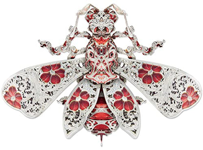 Piececool 3D Puzzles for Adults, Honey Bee 3D Metal Model Kits, Animal Model Building Kit for Stress Relief Insect Themed Fashion Brooch Assembling DIY Crafts - color: Honey Bee