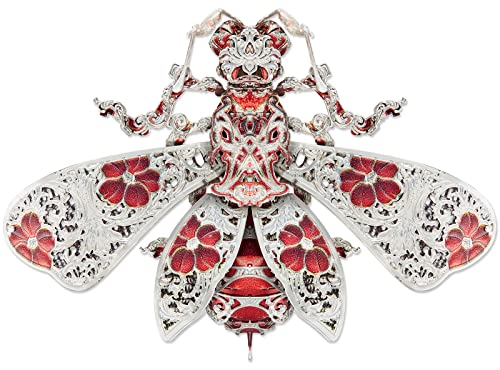 Piececool 3D Puzzles for Adults, Honey Bee 3D Metal Model Kits, Animal Model Building Kit for Stress Relief Insect Themed Fashion Brooch Assembling DIY Crafts - color: Honey Bee