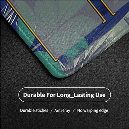MTG Playmat Stitched Edges for TCG 24 x 14 inches Trading Card Inked Game Playmats with Storage Bag Smooth Rubber Surface Battle Game - color: Pattern12 With Zones
