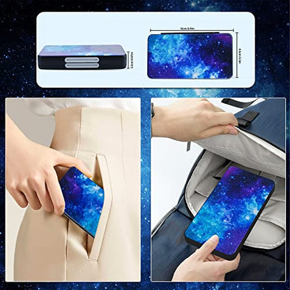 RHOTALL Game Card Case for Nintendo Switch/OLED/Lite/2 , Storage Card Box with 48 Game Cards Cartridge and 24 SD Cards Slots, Switch Games Holder with Magnetic Design - Starry sky