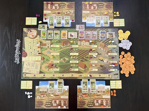 Stonemaier Games: Viticulture: Bordeaux Expansion by Jamey Stegmaier | Add to Viticulture (Base Game) | A New Board Featuring Updated Graphics, Layout, and New Mechanism | 1-6 Players, 90 Mins