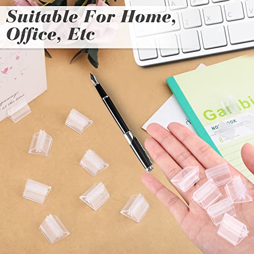 Cositina 50 Pack Plastic Game Card Stands Clear Card Holders Table Place Game Pieces Sign Stand for Board Game Photo Memo Picture Display Party Favor - 0.75×0.75inch