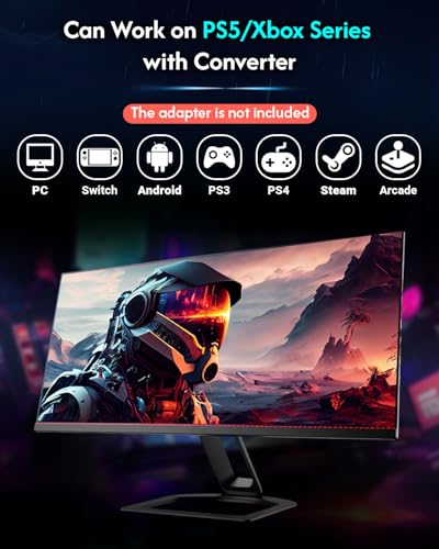 Sehawei Haute42 Arcade Stick 16Keys All-Button Gamerfinger with Custom RGB & Turbo Functions,Arcade Controller Street Fight for PC/Ps3/Ps4/Switch/Steam Game Keyboard-Supports Hot Swap & SOCD