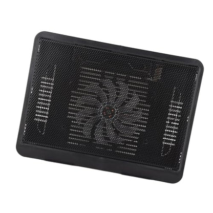SUNGOOYUE Laptop Cooler Cooling Pad with Super Quiet Fan Ergonomic Stand USB Hub for Gaming Movies Black